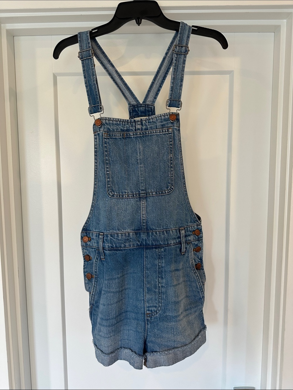 Madewell Jean Short Overalls sz Medium